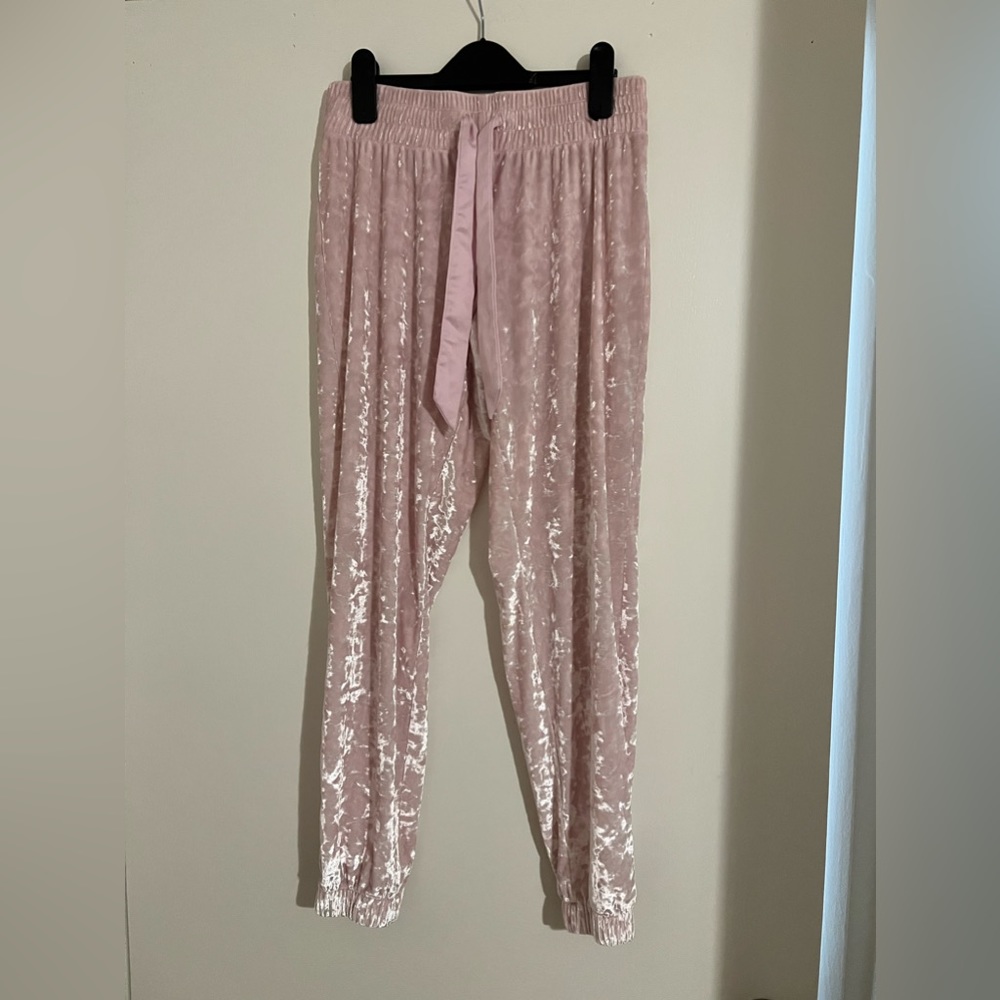 Victoria secret pink velvet pants